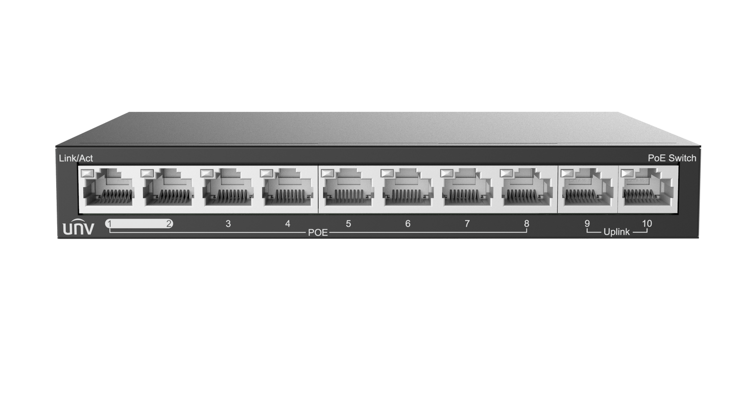 Netbúnaður - Straumgjafi 8+2 Port, 1 Gig