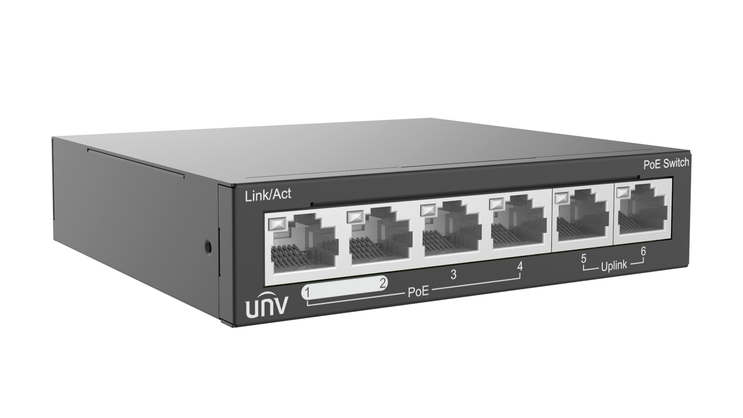 Netbúnaður - Straumgjafi 4+2 Port, 1 Gig
