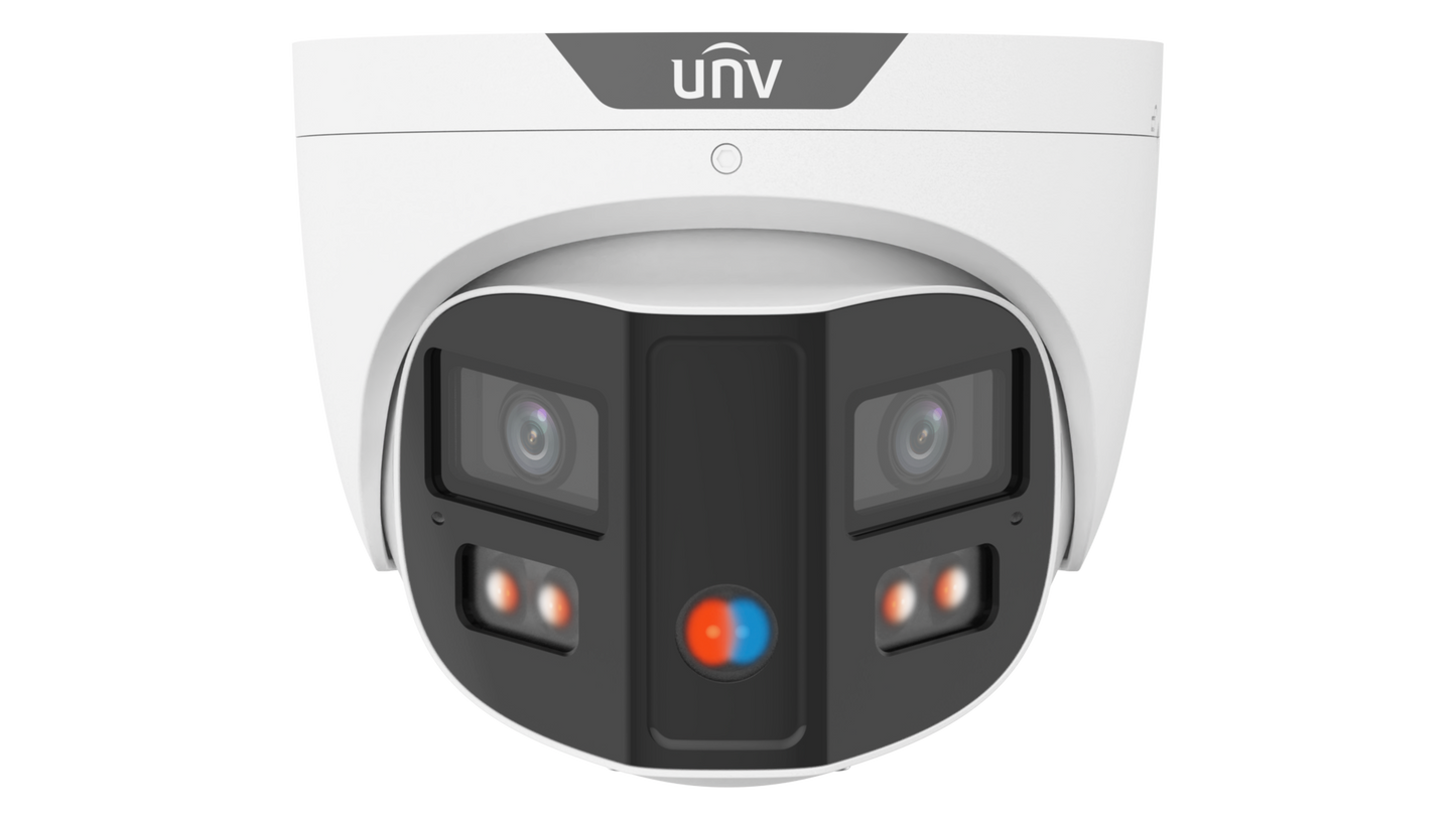 Tilboð   °180 gráðu sjónarhorn, 4K, 2ja Linsu UNV-Turret 8MP