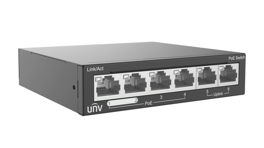Netbúnaður - Straumgjafi 4+2 Port,  1 Gig
